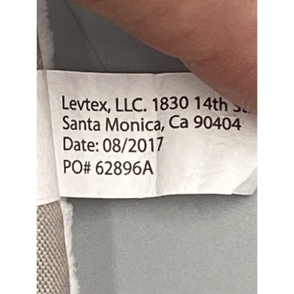 Levtex Baby Teddy Bear Lovey Plush Black And White Triangles Security Blanket - Picture 6 of 6